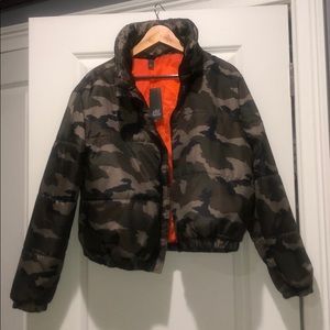 Camo Puffer Jacket